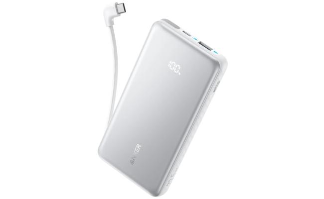 Anker Zolo Power Bank, 20k, 22.5W Max, USB-C In and Out Fast Charging Battery Pack, Slim Travel Essential Phone Power Bank, For iPhone 17/16/15Series, iPad, MacBook Air, Galaxy, and More - White